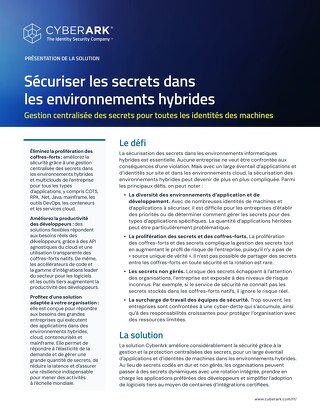 Sécuriser les secrets dans des environnements informatiques hybrides